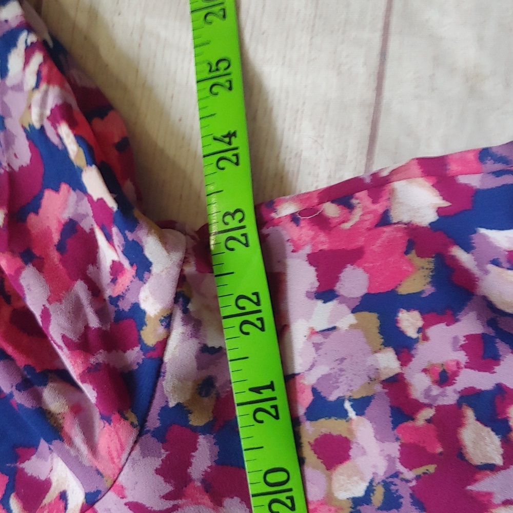 Nanette Lepore Ruffle Floral Pink Women's Top - Picture 10 of 11
